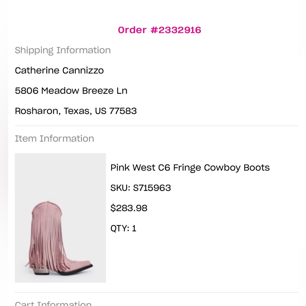 Dolls Kill Pink Fringe Western Boots - Picture 7 of 12